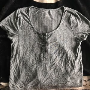 american eagle shirt. grey and white it was worn a couple times